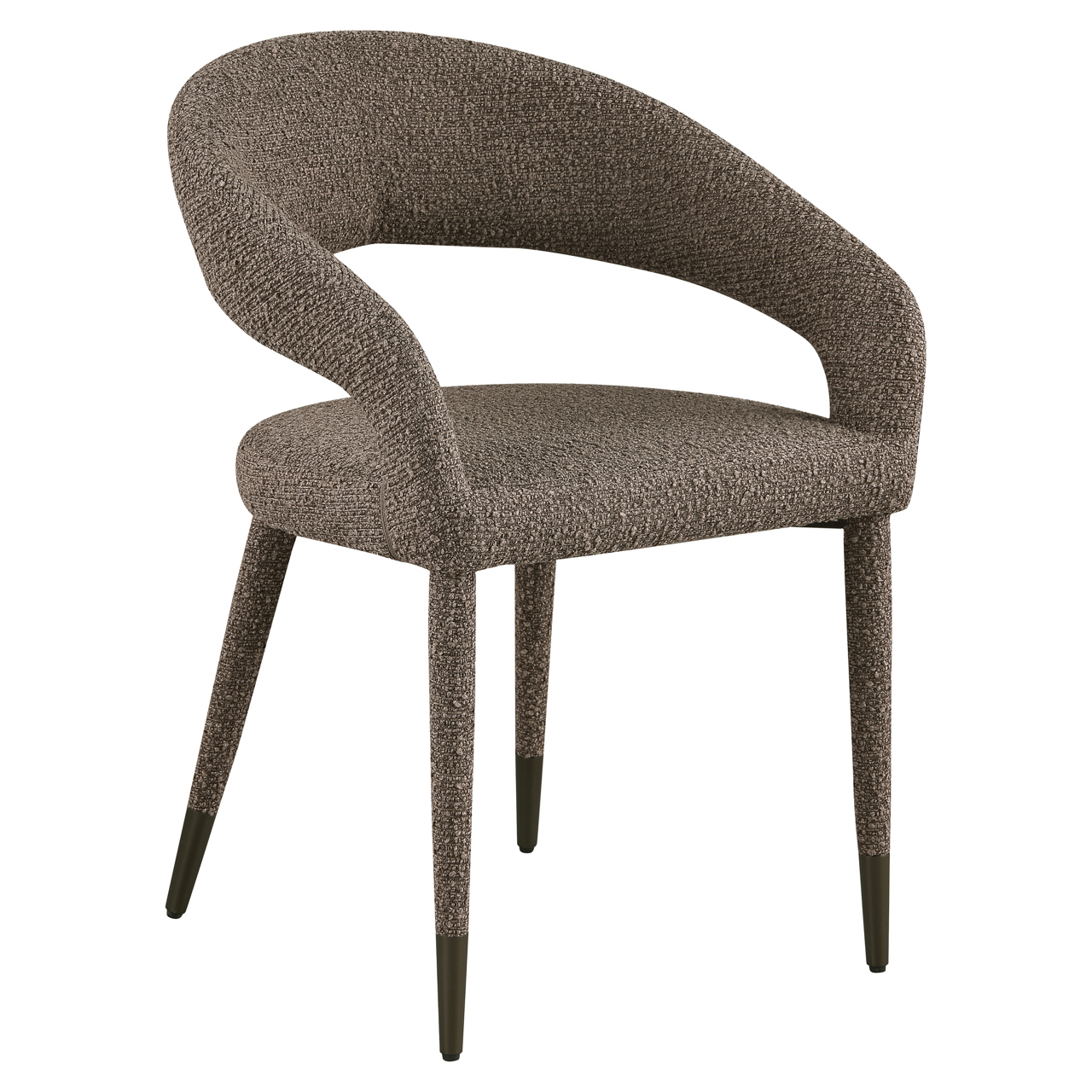 krzesło brown chunky cossi design richmond Krzesło tapicerowane z metalowymi nóżkami Gia - obrazek 1